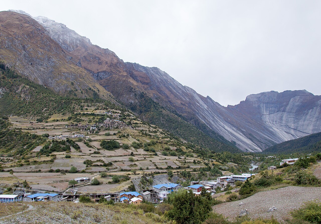 Upper Pisang on the Annapurna Circuit