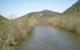 Nolichucky River at Erwin on the Appalachian Trail