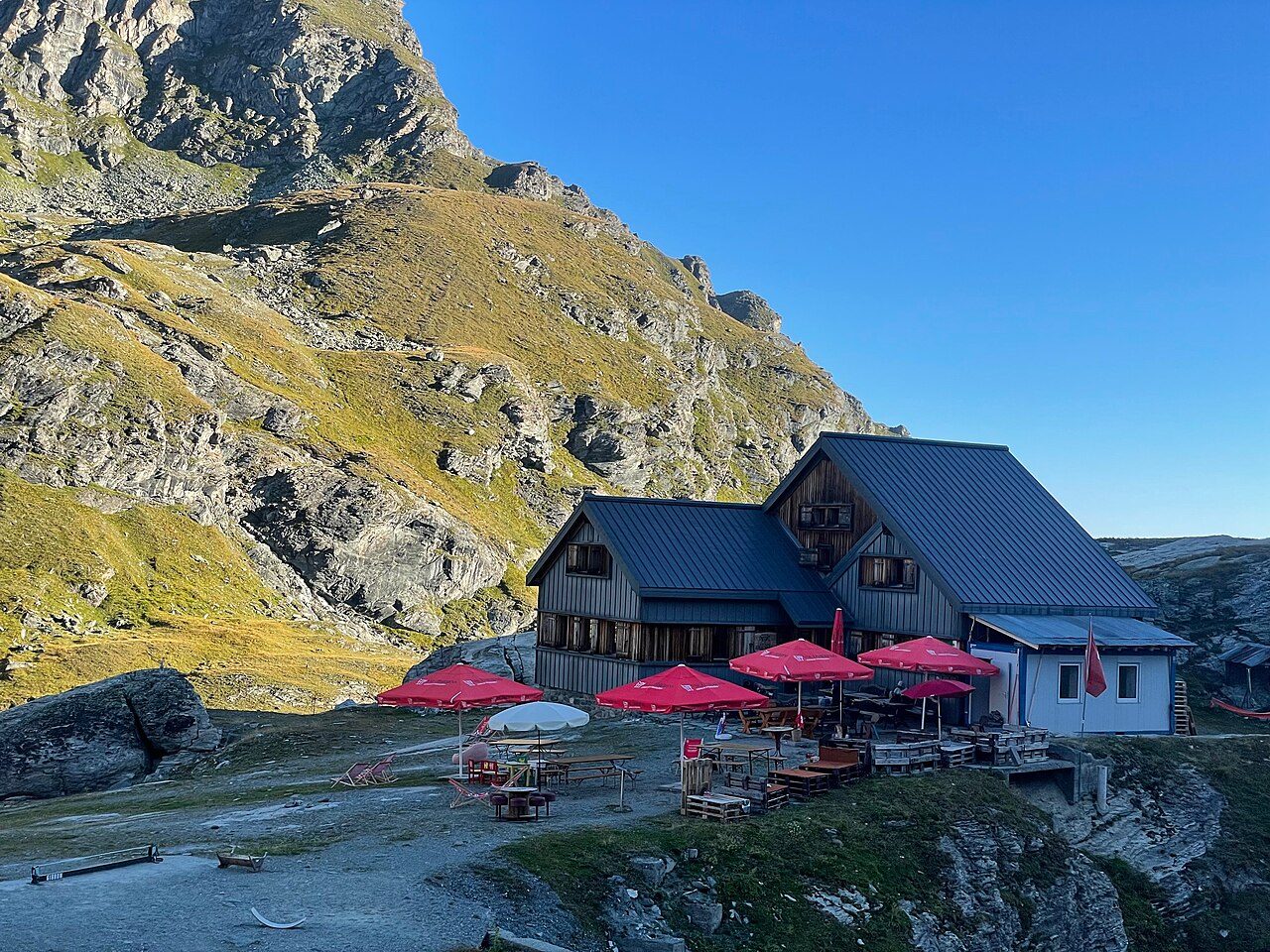 Cabane de Prafleuri on the Walker's Haute Route