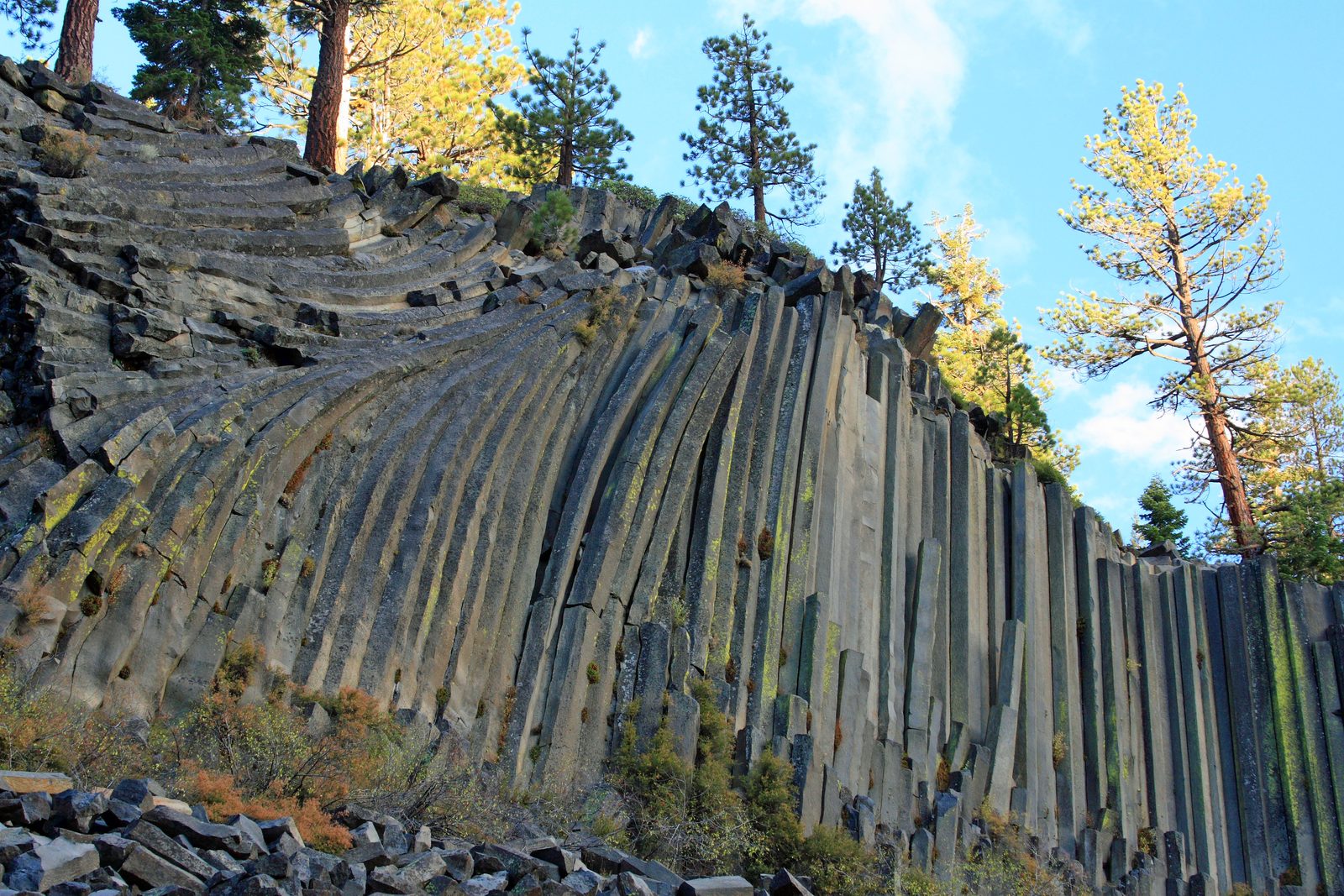 Devils Postpile on the John Muir Trail