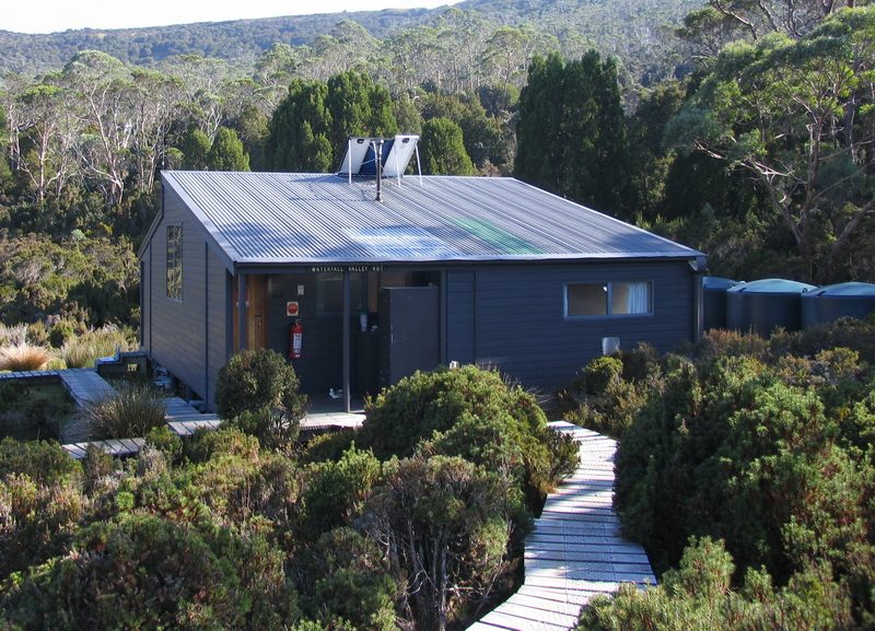 Waterfall Valley Hut on the Overland Track