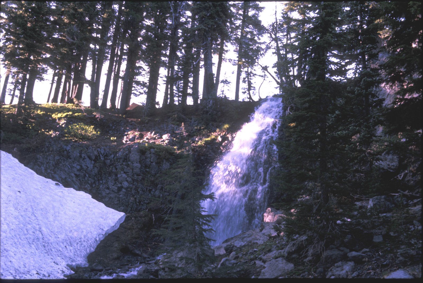 Obsidian Falls and the Sisters Lava on the Pacific Crest Trail