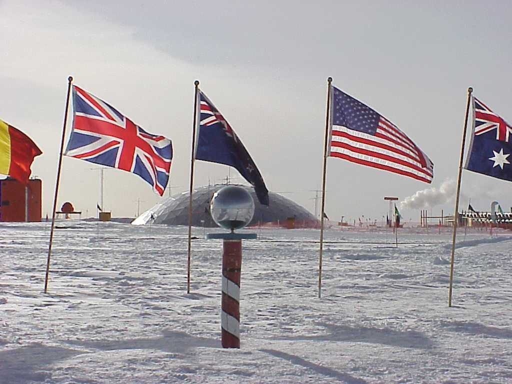 Ceremonial South Pole on Last Degree to the South Pole