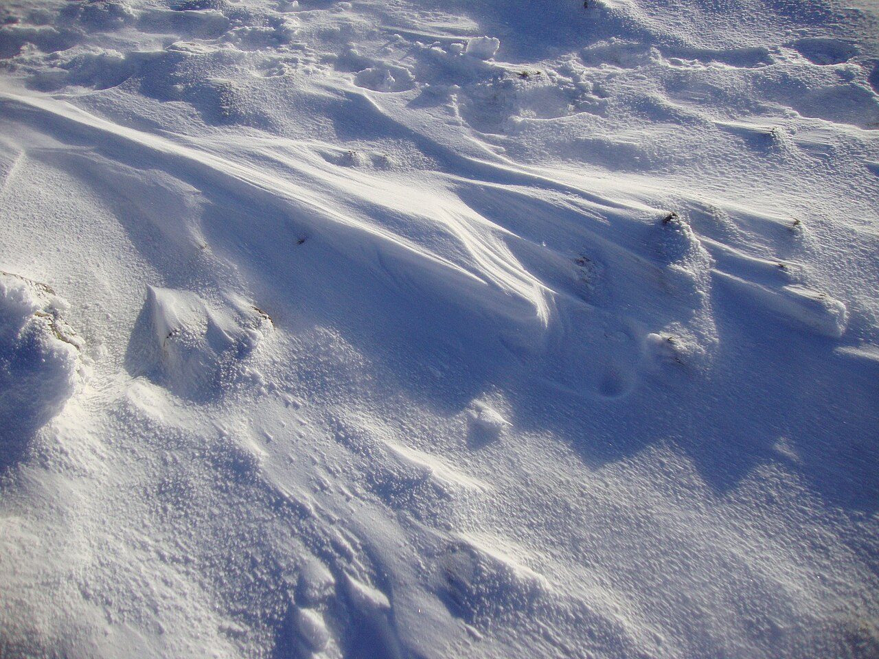 The Sastrugi Fields on Last Degree to the South Pole