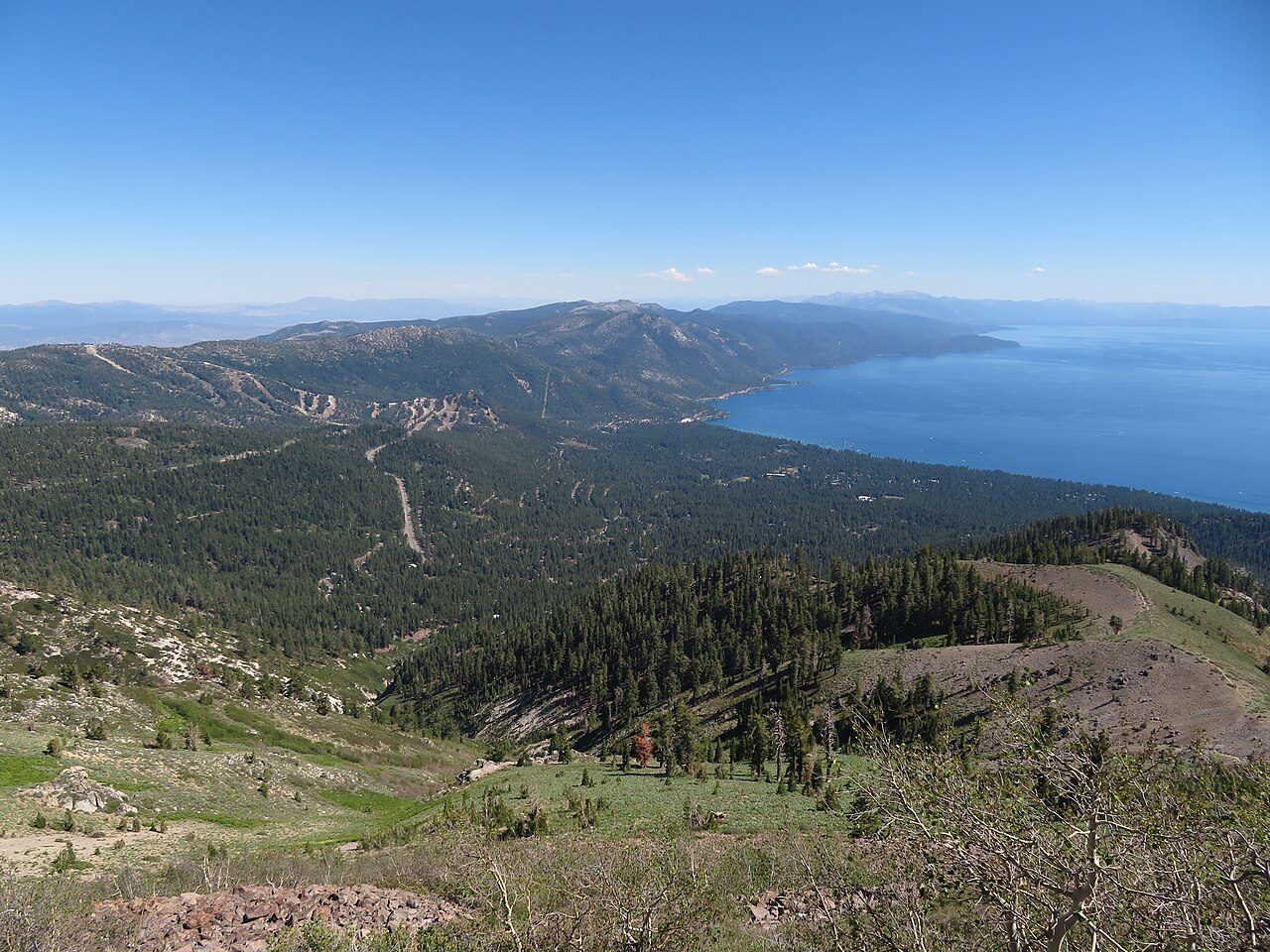 Brockway Summit on the Tahoe Rim Trail