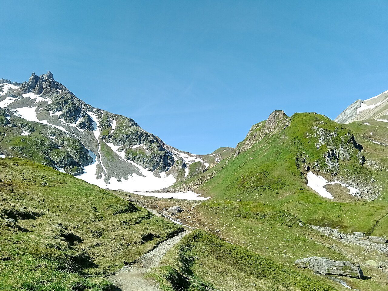 Col du Bonhomme on the Tour du Mont Blanc