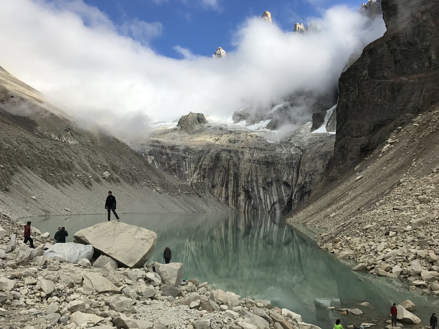 Base of the Towers on Torres del Paine (O Circuit)