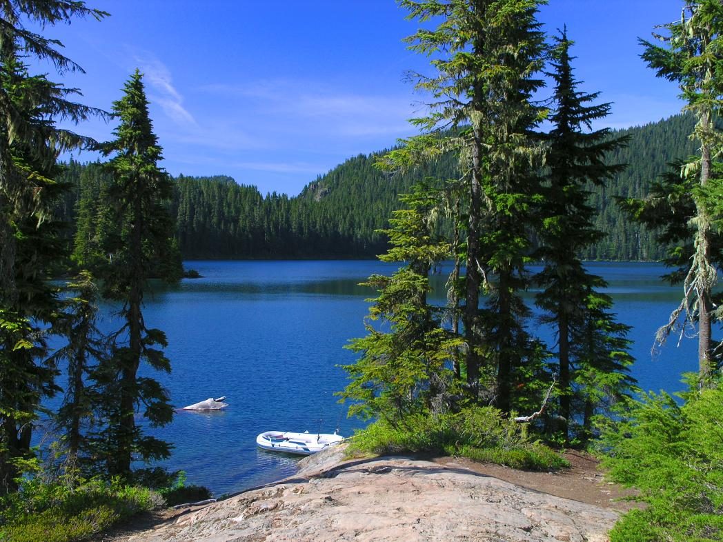 Mowich Lake on the Wonderland Trail